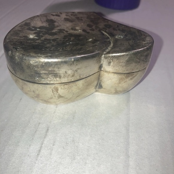 vintage silver heart jewelry box Set - Picture 6 of 9
